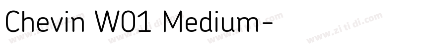 Chevin W01 Medium字体转换
